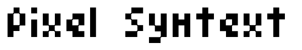 Pixel Symtext font preview